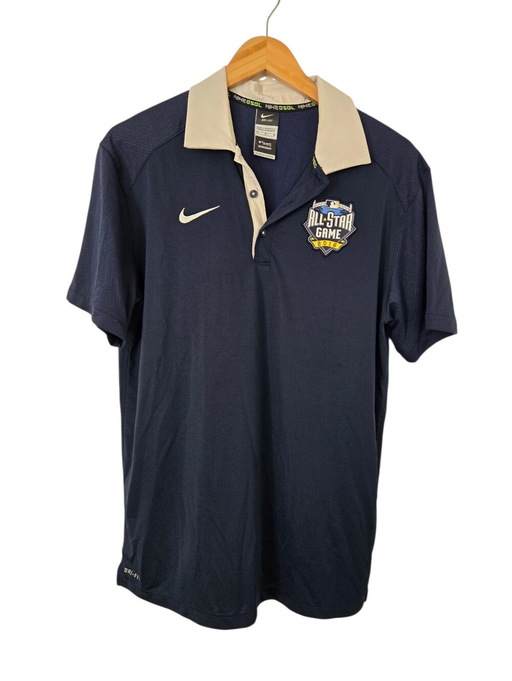 Nike MLB 2016 All-Star Game Dri-FIT Polo Shirt Men’s Medium Navy Baseball